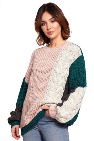 Oryginalny kolorowy sweter L/XL