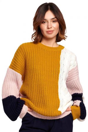 Oryginalny kolorowy sweter L/XL