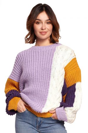 Oryginalny kolorowy sweter S/M